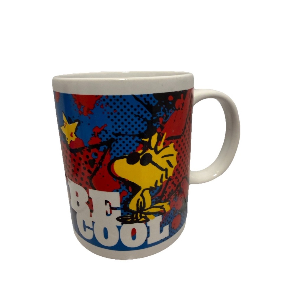 Peanuts 20oz Ceramic Coffee Mug Snoopy & Woodstock Being Cool In Shades